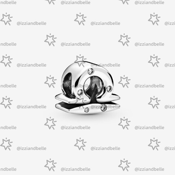 Pandora Sparkling Libra Zodiac Charm - Picture 1 of 4
